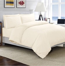 100% EGYPTIAN COTTON DUVET QUILT COVER SET SINGLE DOUBLE KING SIZE BEDDING SET