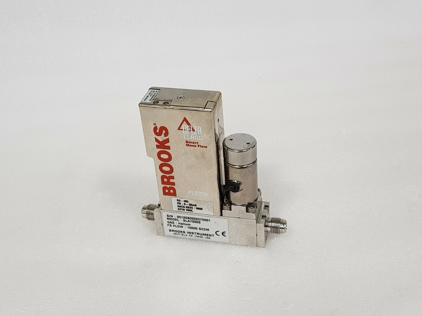 BROOKS SLA7950S GAS:Helium,10000SCCM MASS FLOW CONTROLLER FREE SHIP