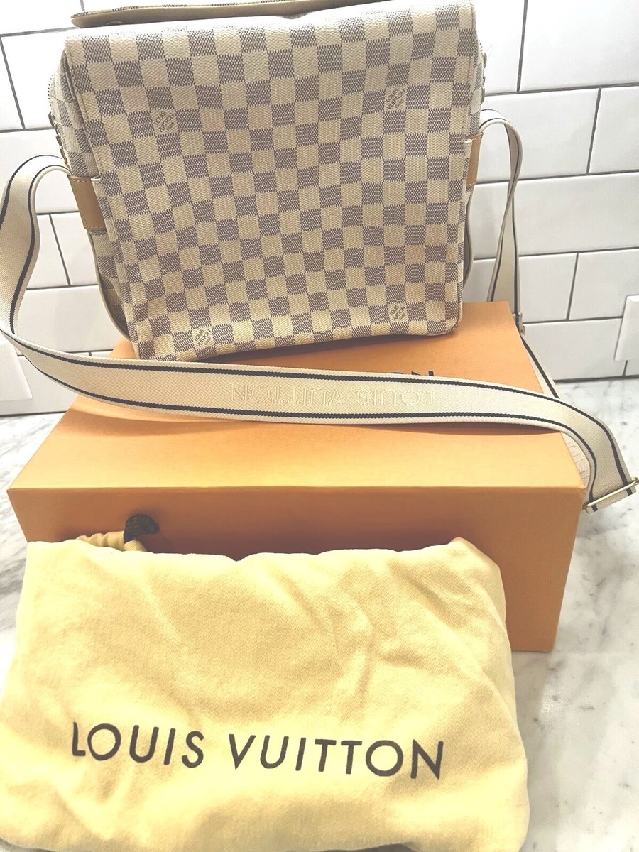Vintage Louis Vuitton Naviglio Damier Azur Louis Vuitton Ivory