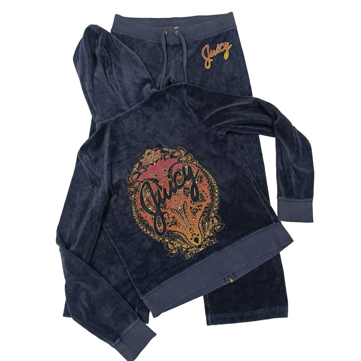 Vintage Blue Juicy Couture Tracksuit Matching Set Large Small