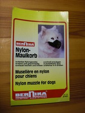 Bernina Hunde Maulkorb Beisskorb Hundemaulkorb Nylon Maulkorb Gr.4 in OVP
