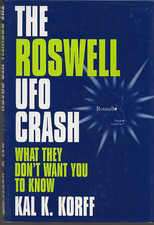 THE ROSWELL UFO CRASH KAL K KORFF 1997 1ST PRINTING PROMETHEUS BOOKS HARDCOVER