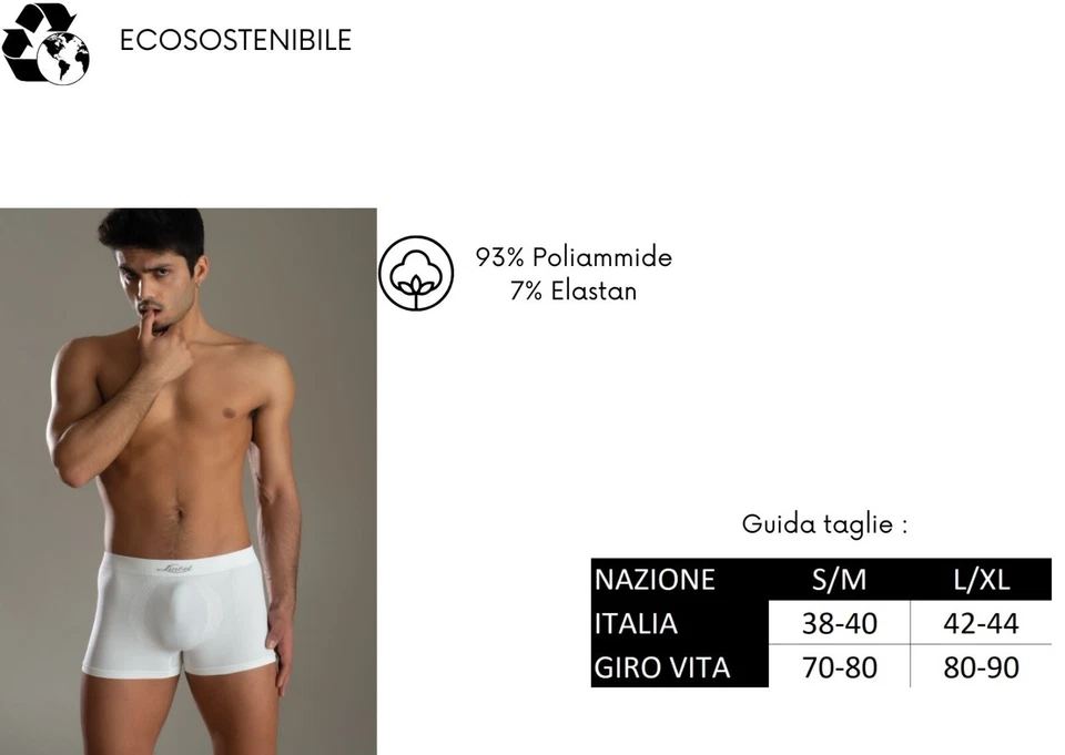 Boxer Uomo Liabel in Microfibra  Elasticizzato Seamless (no stress) 010 - Immagine 3 di 3