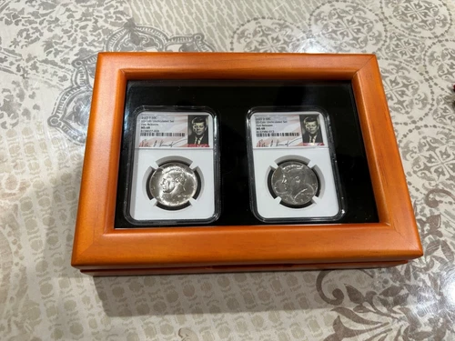 "RARE" 2023 P & D Kennedy Half Dollar 2 Coin Set 50c NGC MS 68 (First Releases)