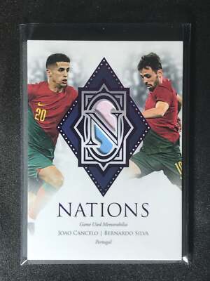 2023 Futera Unique Nations Joao Cancelo Bernardo Silva 11/22 Man City Relic