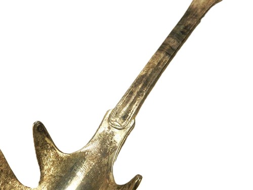 Silver Plated Pasta Scoop, Sheffield Silver Company, Shell & Thread Pattern - Picture 5 of 7