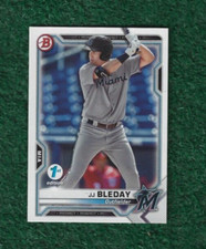 JJ BLEDAY - 2021 BOWMAN 1ST EDITION BASE CARD #BFE-93 - MARLINS  ATHLETICS  REDS