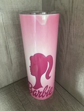 Graphic Skinny Tumbler- Barbie Silhouette- 20oz Cup / Mug With Straw