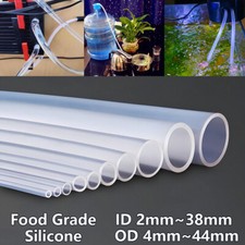 Food Grade Silicone Tube ID 2mm 38mm Hose Clear Soft Rubber High Temp Resistance