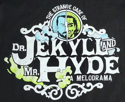 Dr Jekyll and Mr Hyde T-Shirt Women's Sz Large Pocket Sandwich