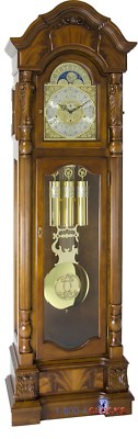 Hermle Anstead Cherry Tubular Chime Grandfather Clock 33% OFF