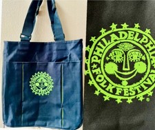 PHILADELPHIA FOLK FEST VINTAGE 90  s TOTE BAG RARE 