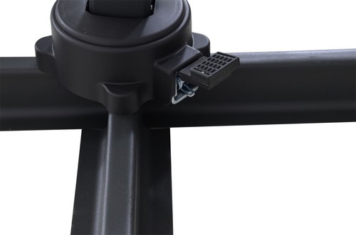 Lesli Living Ampelschirm incl. Kreuzfuß-Ständer Libra Grey 2,5x2,5m Sonnenschirm - Bild 4 von 7