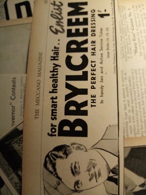 Kvc7 Ephemera 1940 Bild Reklame Einberufungsliste Brycreem 