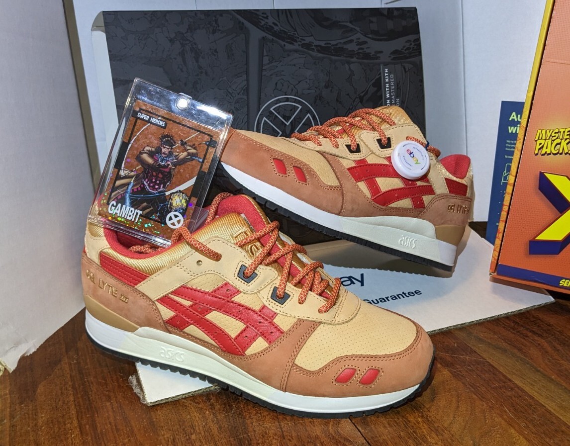 Kith X-Men x Asics Gel-Lyte III Marvel GAMBIT SIZE 8.5 with 1/299