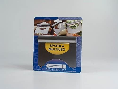SPATOLA RASCHIETTO TAGLIAPASTA RETTANGOLARE 15X12 INOX PIZZERIA PROF 5 2023