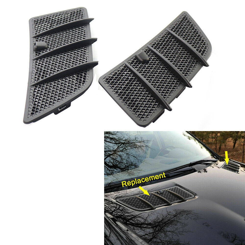 Left Right Hood Air Vent Grille Cover for Mercedes W164 ML & GL Class 1648804405 Upgrade