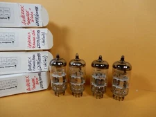 Amperex Globe Logo 6DJ8 ECC88 Vacuum Tube Quad Amplitrex Tested 87%-99% Gm