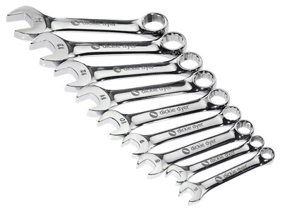 Schraubenschlüssel Set Extra-Kurz 6 - 14 mm Maul Ring Schlüssel von Dickie Dyer