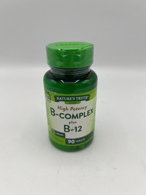 Vitamin B Complex  90 Tablets | with B12 | High Potency | by Nature's Truth 8/25