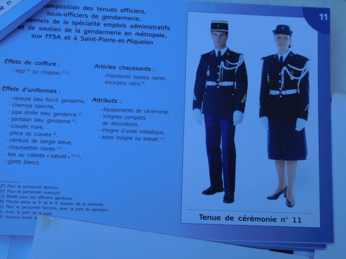 Police Veste Gendarme Vetement Gendarmerie Manteau Gendarmerie Set