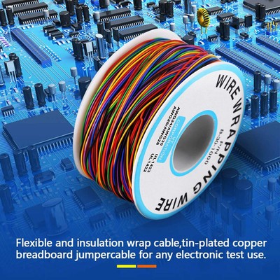 1 Rolle Bunter Wickeldraht – 280 Meter, 8 Farben, 0,55 Mm Für Elektronik & Lötprojekte