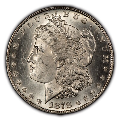 1878-S $1 Morgan Silver Dollar - Semi Key Date - Strong Flashy BU - SKU-B2785