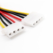 1pc 4 pin Molex Female Jack to 4 pin Female Power Extension Cable Adapter 30cm