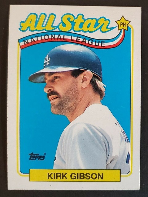 1989 Topps 396 Kirk Gibson DODGERS NL ALL STAR Baseball Card NM MT EBay