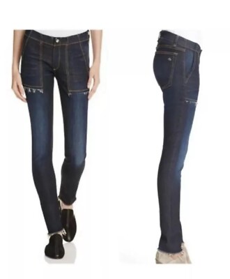 RAG & BONE JEAN DENNY HIGH RISE SKINNY ANKLE JEANS WARSAW SZ 26 $225
