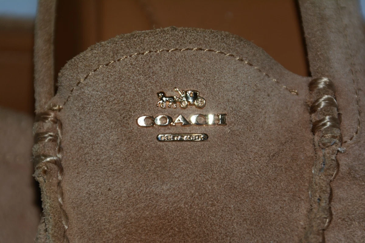 Coach suede loafers 2025