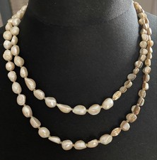 Halskette Collier 2-reihig Echte Perlen, SWP,...