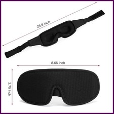 Travel 3D Eye Mask Sleep Soft Padded Shade Cover Rest Relax Blindfold