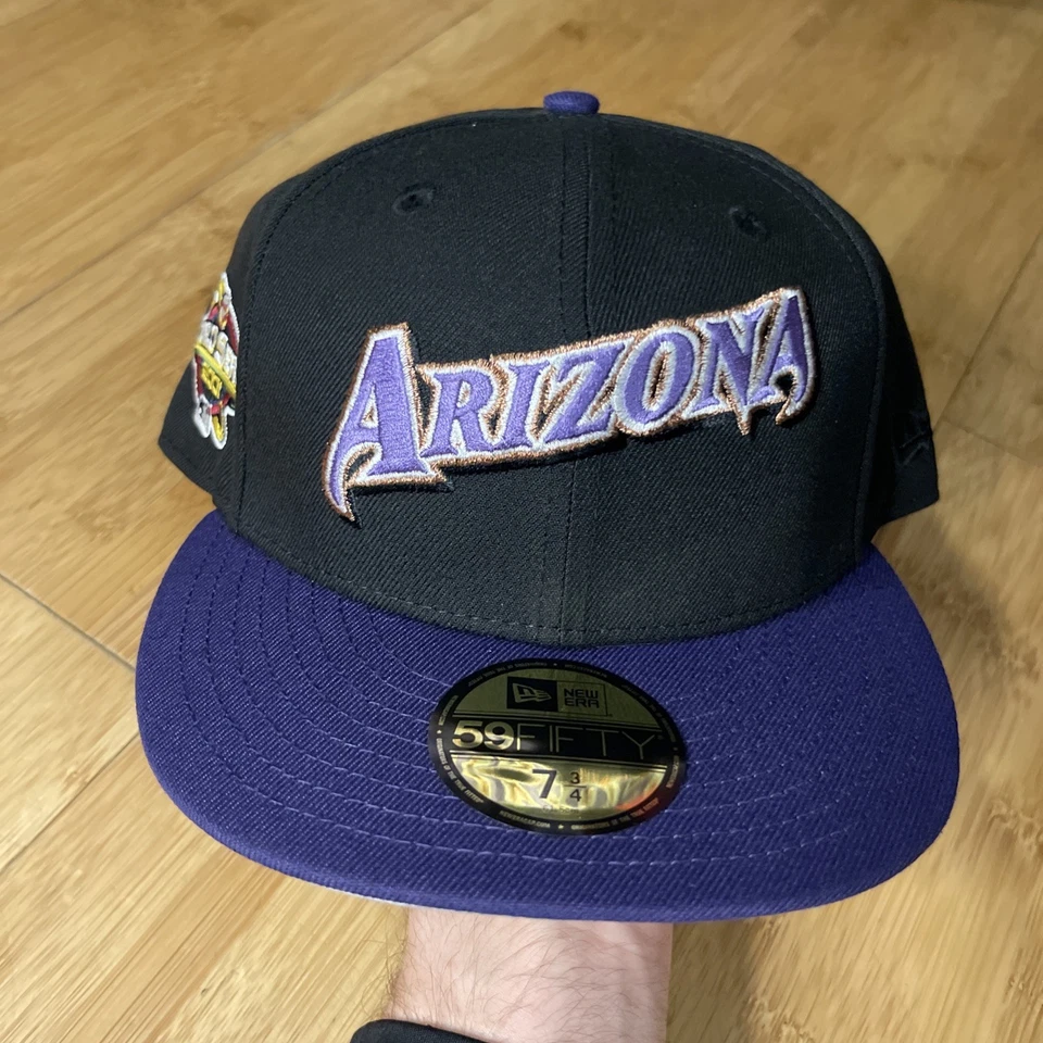 New Era 59FIFTY Arizona Diamondbacks Script 2001 World Series Fitted 7 3/4 Hat - Image 2 of 4
