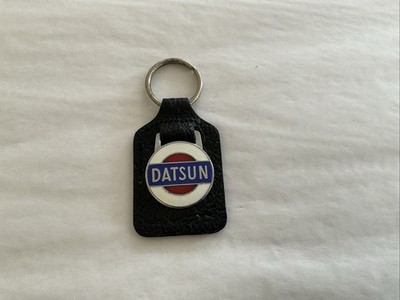 Vintage New DATSUN Leather Key Fob Made In England
