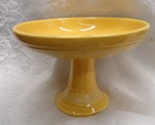 Vtg HLC Fiesta Ware Compote YELLOW Pedestal Bowl 5-3/16" W x 3.5" H