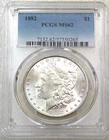 1882 P Morgan Silver Dollar PCGS MS62 Frosty Just Graded Brand New Holder #V287E