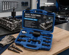 Profi Diesel-Injektoren-Abzieher-Set mit Schlaghammer für Mercedes-Benz, BMW