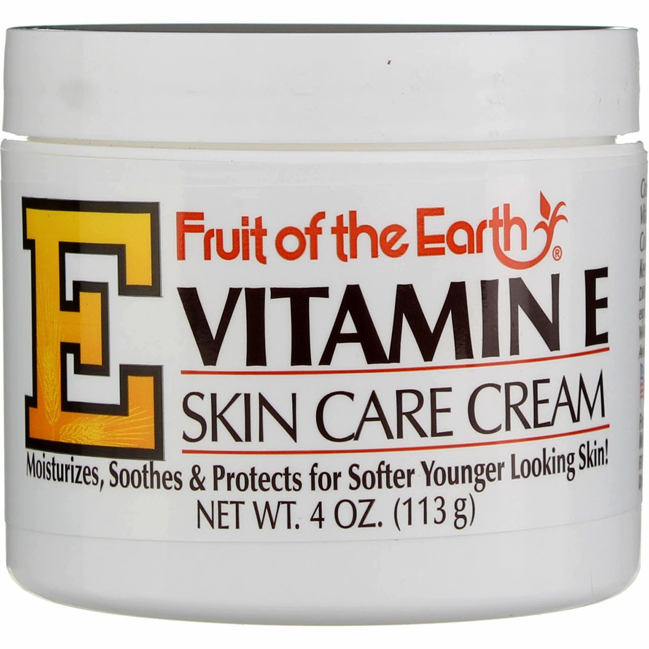 6 Pack Fruit Of The Earth Vitamin E Skin Care Cream, 4 oz