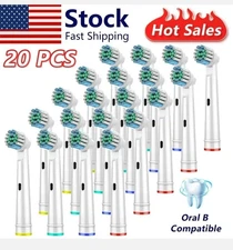 20PCS Precision Electric Toothbrush Replacement Fit For Oral  Braun Brush Heads