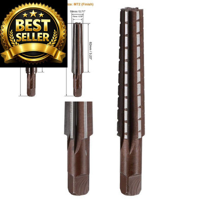 uxcell MT2 Morse Taper Reamer Coarse and Finish Set H8 Accuracy Alloy Tool...