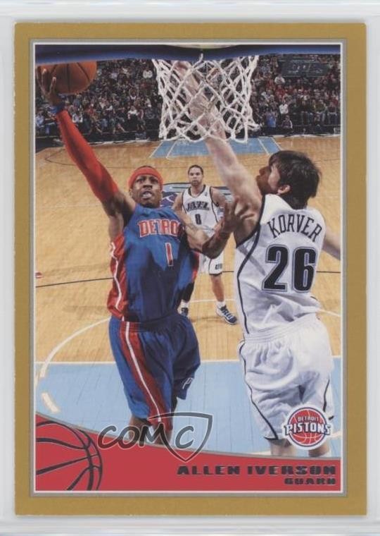 2009-10 Topps Gold 1502/2009 Allen Iverson #72 HOF 2u3