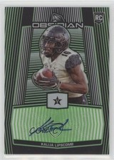 2020 Obsidian Draft Picks Electric Etch Green /15 Kalija Lipscomb #67 Auto oh1