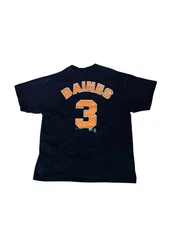 RARE Vintage Orioles Jersey T-shirt Baines #3 Lee Tag 1999 XL MLB VF Knitwear