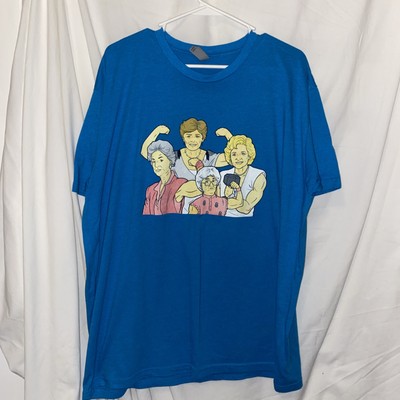 Golden Girls Graphic T Shirt XXL Blue Next Level Apparel Funny Cartoon Tee