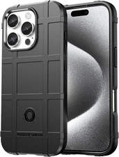 Slim Fit Case for iPhone 16 Pro,Rugged Shield Outdoor Durable Phone Black