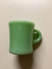 Vintage Jadeite Fire King C Handle Coffee Mug Restaurant Oven Ware Heavy
