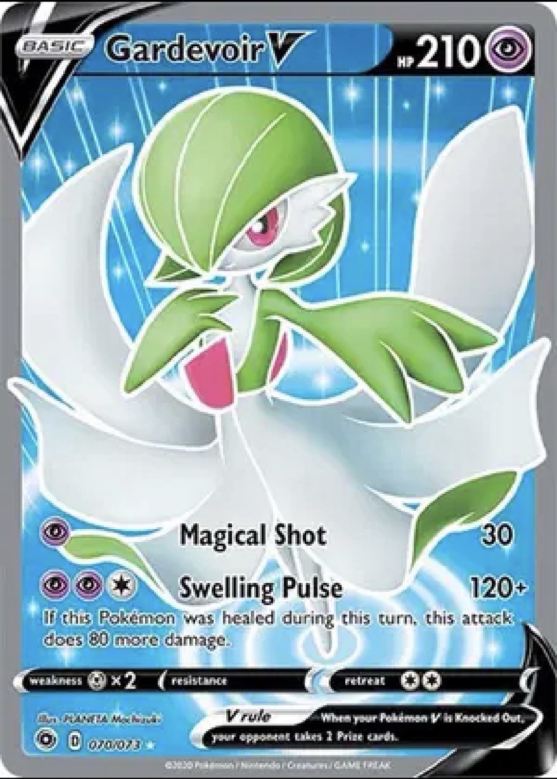 Gardevoir V (Full Art) 70/73 Champions Path Holo