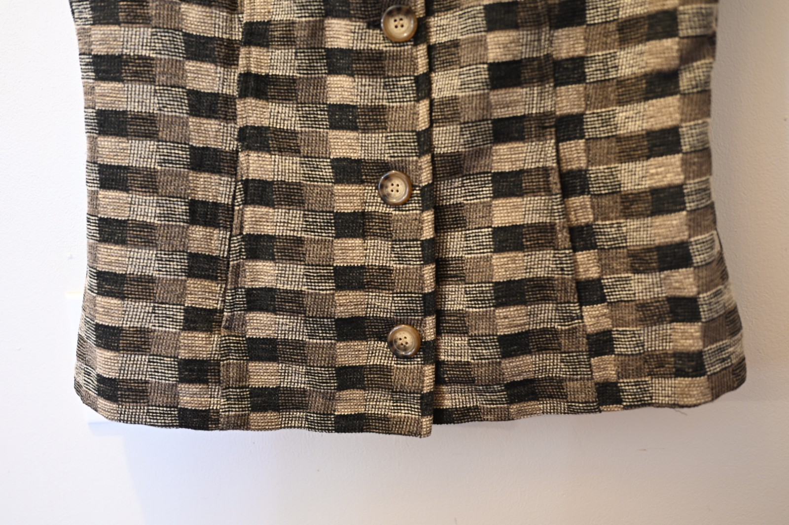 Christopher & Banks  Grid Button Collared Corduro… - image 3