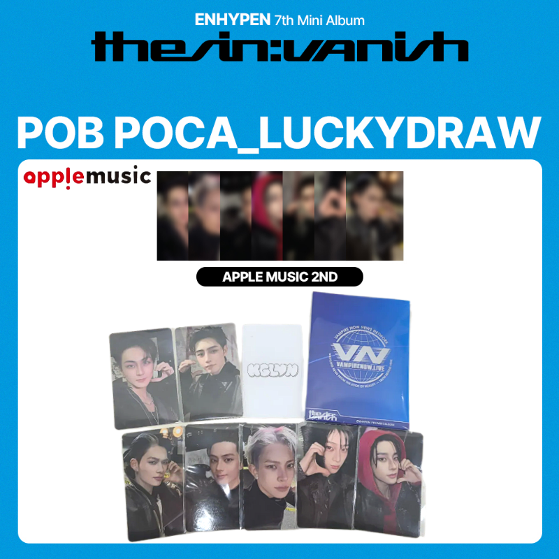 ENHYPEN VANISH ラキドロ　weverse ユニバ　第2弾 コンプ ENHYPEN Apple Music 2nd Lucky Draw Photocard THE SIN : VANISH